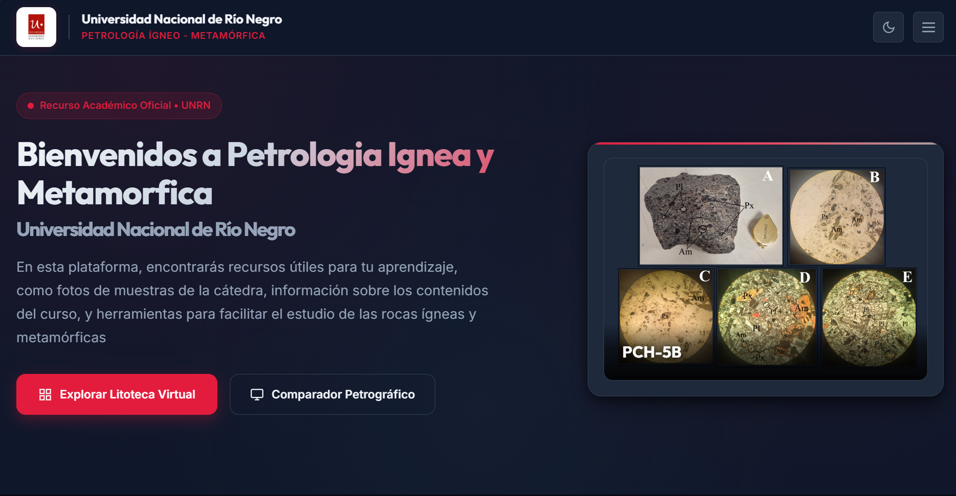 Sitio Web Petrologia